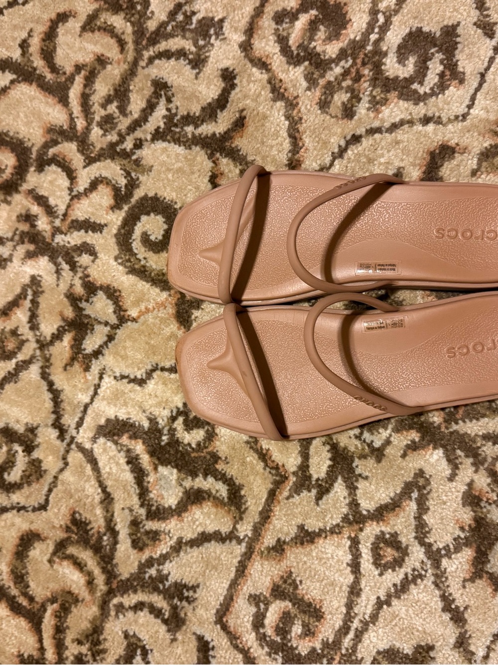 Crocs Miami 2 strap tan size 7 - Picture 8 of 8